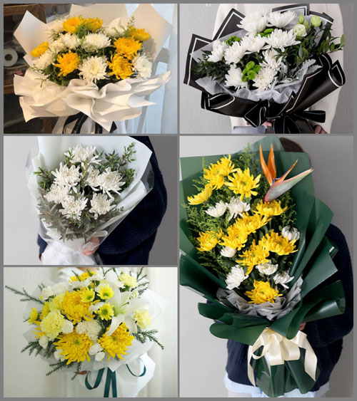 四川成都金堂县清江镇花牌坊村白事花束代送